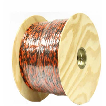 Eat-In 0.37 x 400 in. Polypropylene Twisted Truck Rope, Black & Orange EA2668177
